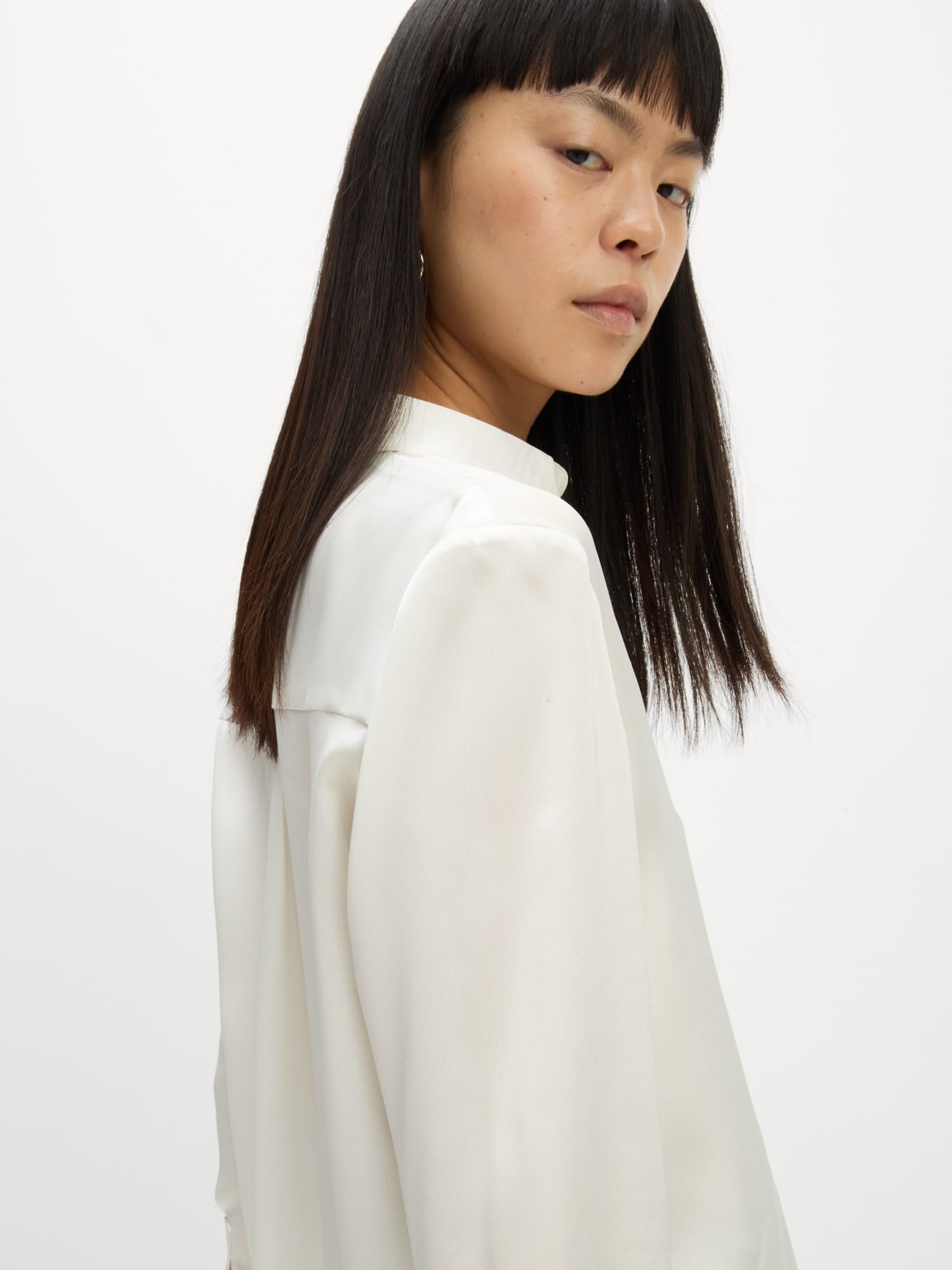 Marks & Spencer Chemise en Satin avec Encolure