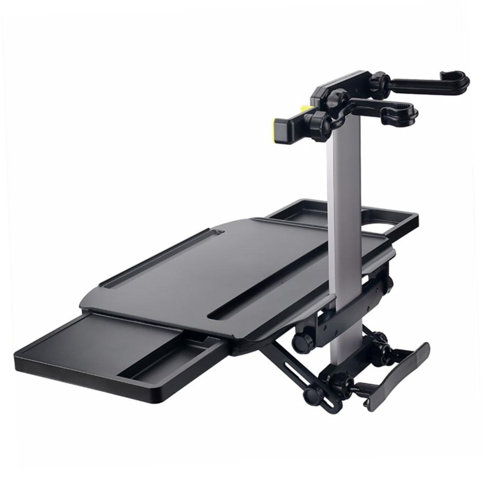 Ordinateur portable de voiture stabilisé grâce au plateau pliable multifonctionnel