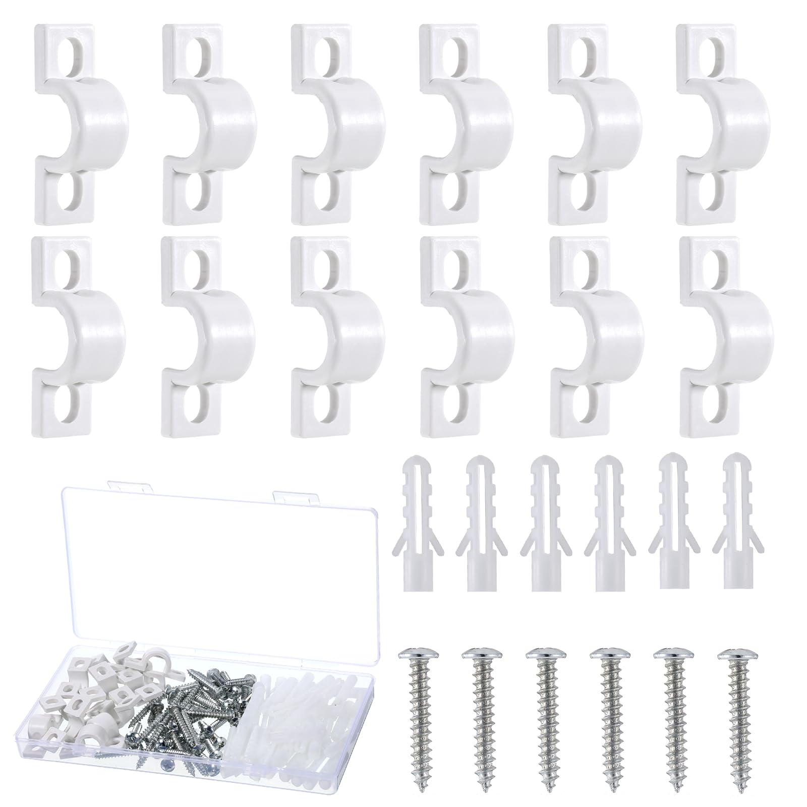 Shelf Clips for Metal Shelves - 12 Pack -8 Shelf Clips for Metal Shelves - 12 Pack -8