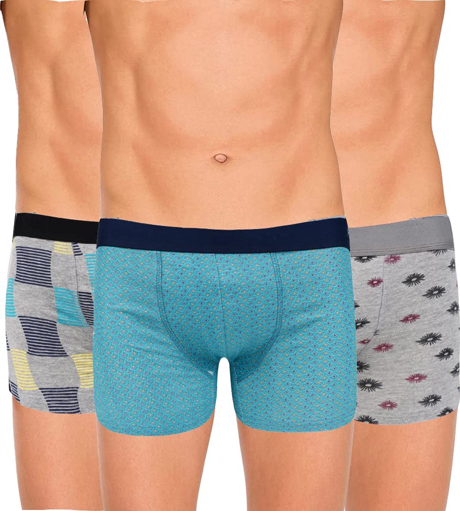 GenericMens All Over Printed Trunks / Mens Trunks / Mens Sports Trunks / MNS Combo Pack of Trunks / Mens Lycra and Cotton Trunks/ (Pack of 3)(Multicolor Trunks)(SIZE-85)