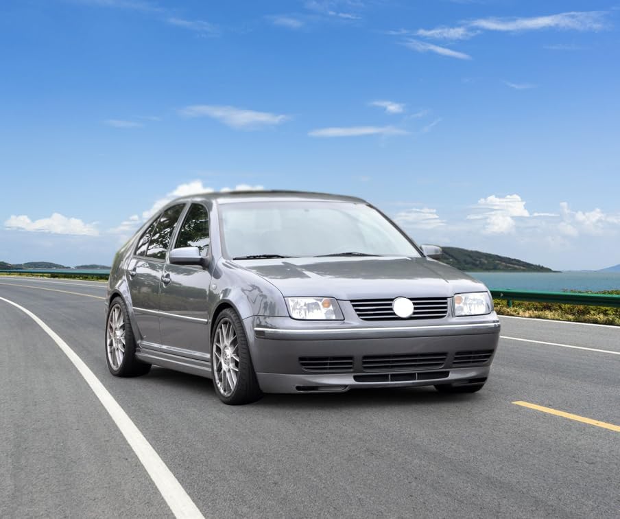 Miniatura 4 de IKON MOTORSPORTS  Borde de defensa delantera compatible con Volkswagen Jetta 1999-2005, estilo GLI, acabado de poliuretano negro, remate de labio