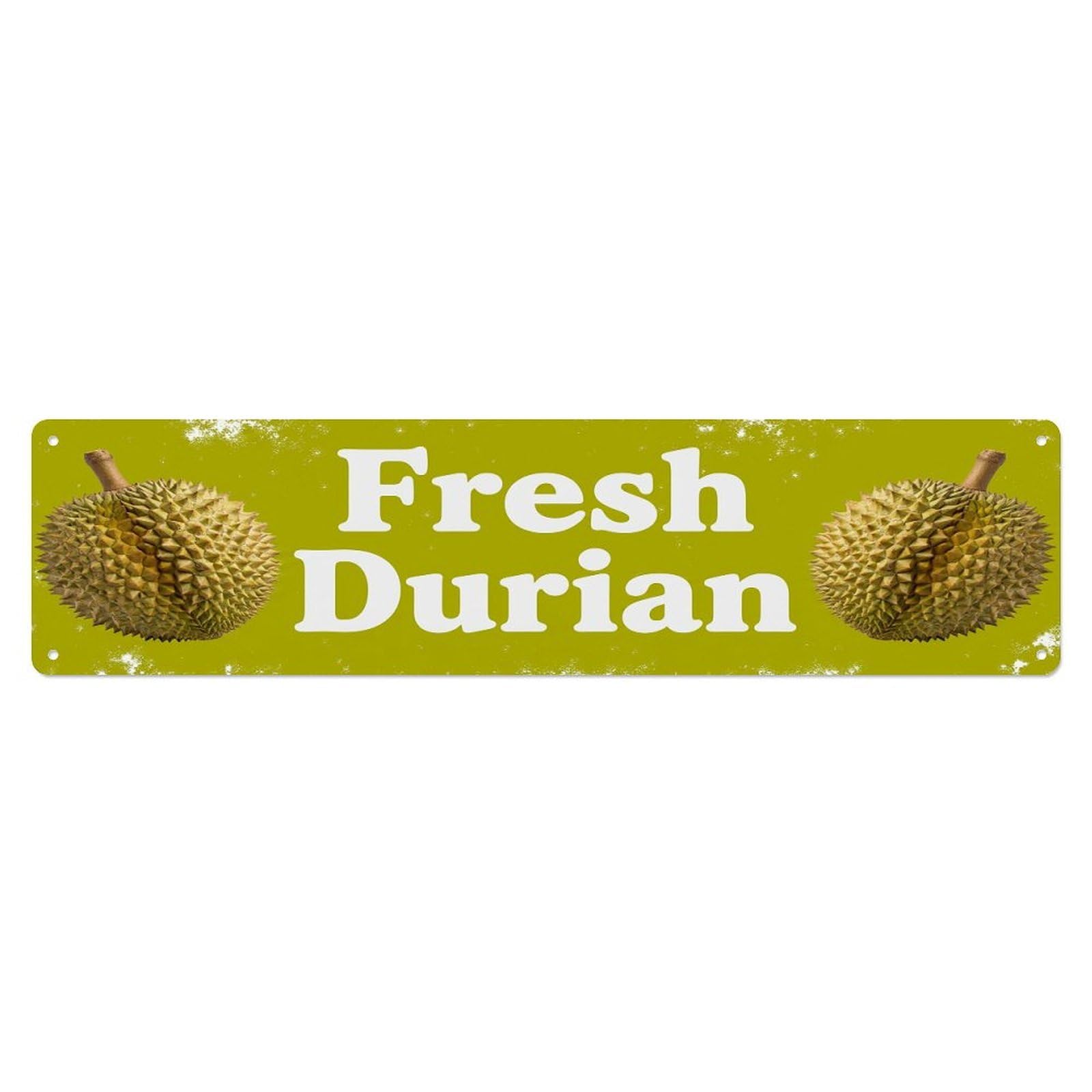 Vintage Fresh Durian Rustic Kitchen Fruit Metal Tin Sign