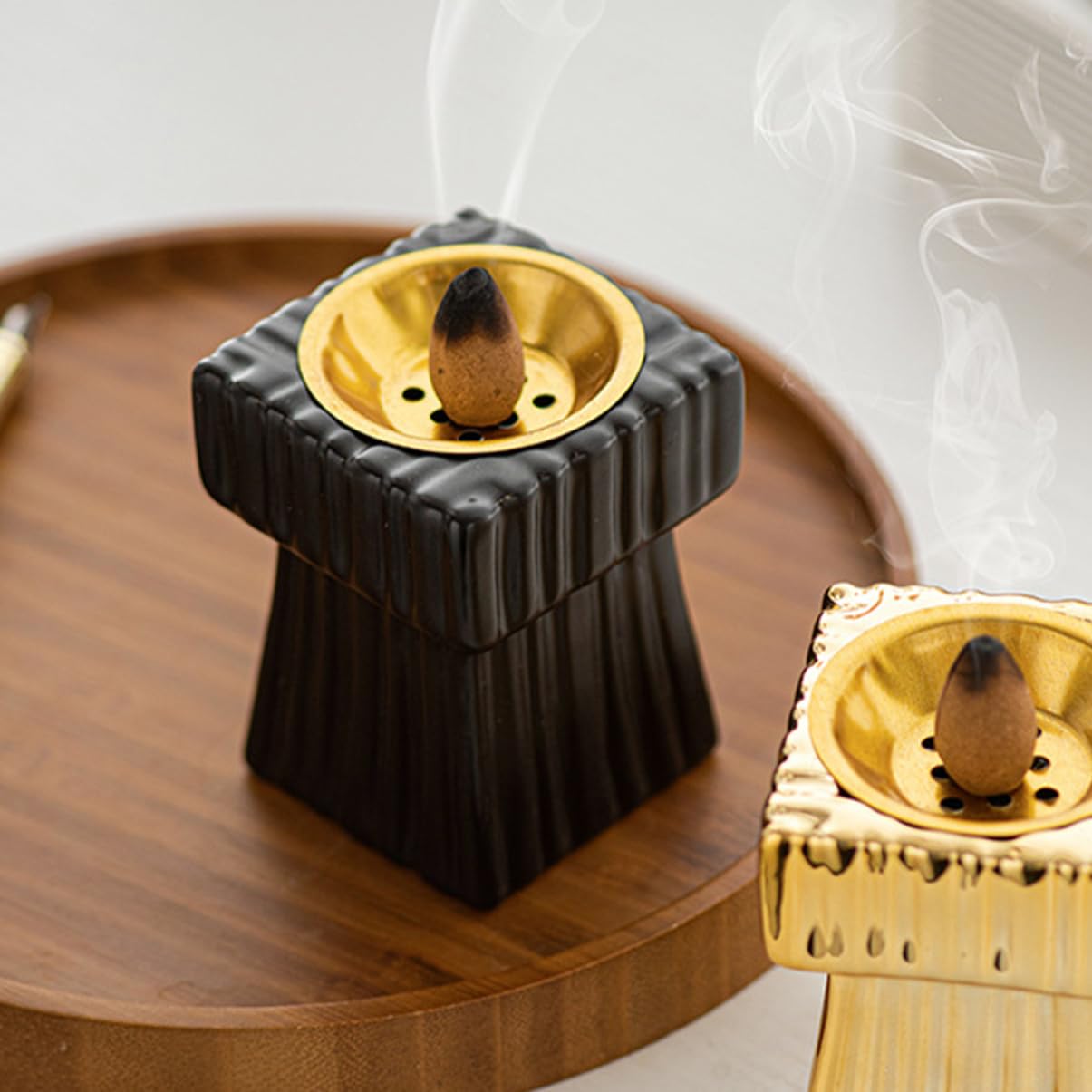 3stücke Keramischer Räuchergefäß Mit Modernem Design Vielseitig Einsetzbar Für Meditation Und Aromatherapie Für Arabische Und Dekoration Im
