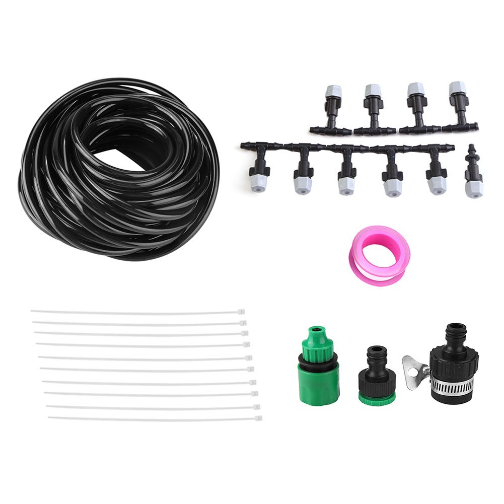 Micro Drip Irrigation Kit,Plants Automatic Watering Hose Set Saving Water Automatic Irrigation Equipment Set for Garden Greenhouse Flower Bed Patio Lawn 10M