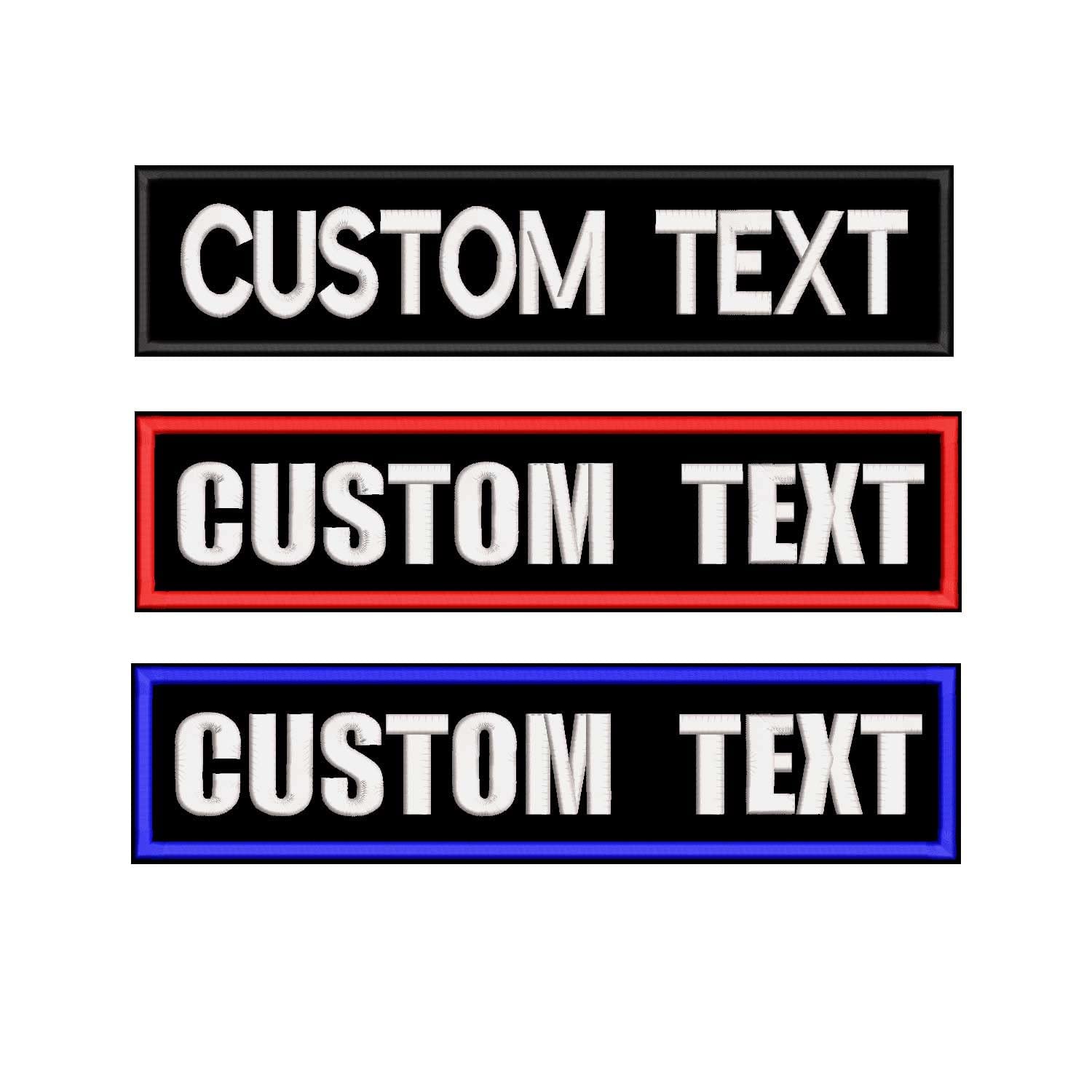 Customizable Name Patch 2Pcs,Embroidery Military Name tag,Hook Fastener,Uniform,Work Shirt Name Patch