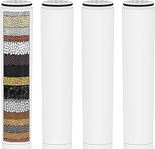 AOERUOW 4-Pack Replacement Shower Filter Cartridge Compatible with Cobbe Handheld Shower Head,Water Softener Filter for Hard Water Reduce Chlorine and Harmful Substances