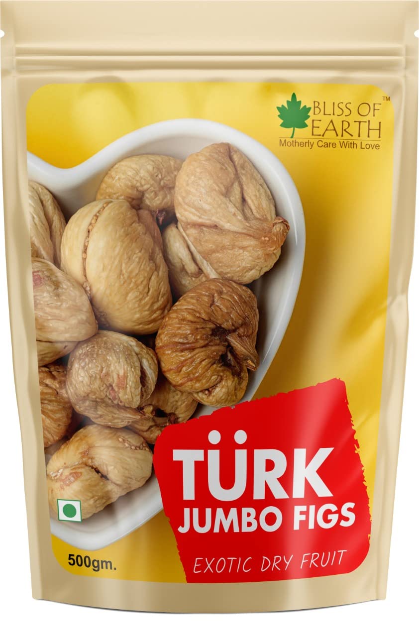 Bliss of Earth 500gm Jumbo Turkish Figs, Exotic Dry fruit for good health and tasty Vitamins and Minerals Rich (B09S9WBKFH) Amazon Price History, Amazon Price Tracker