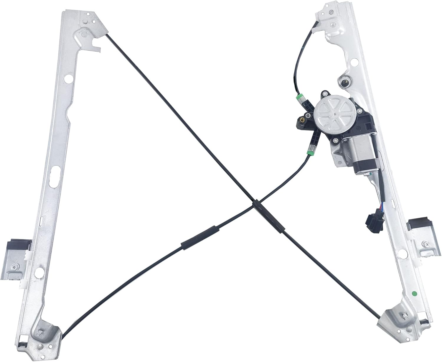 741-442 Front Driver Side Power Window Regulator Motor (2 Pins) compatible with Chevy Silverado Suburban Tahoe/GMC Sierra Yukon 2007 2008 2009 2010 2011 2012 2013 2014 Front Driver Side(LH)