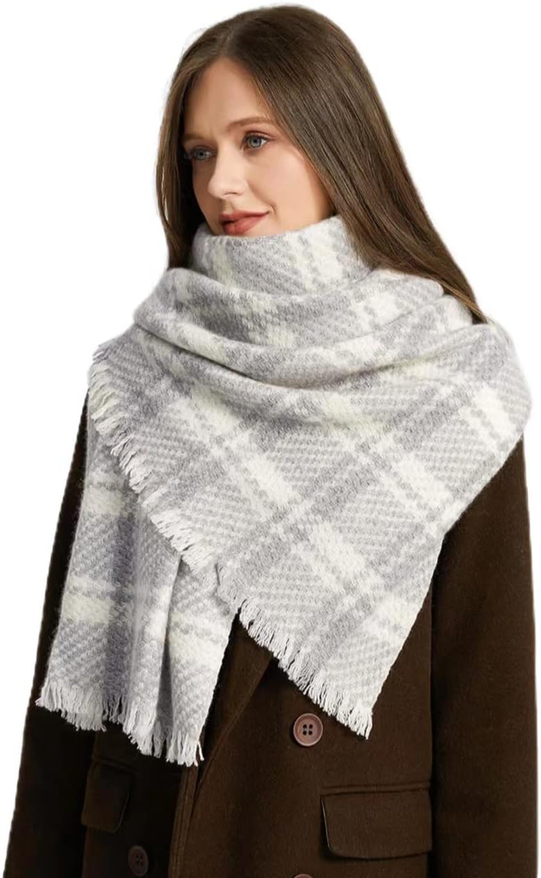 Cashmere Scarf Shawl for Women, Elegant Glitter Evening Wrap, Luxurious Soft Winter Accessory