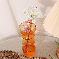 Vista 8 de Rosa artificial de imitación chapada en papel de aluminio, flor artificial para el día de San Valentín, Día de la Madre, cumpleaños, regalos de amor