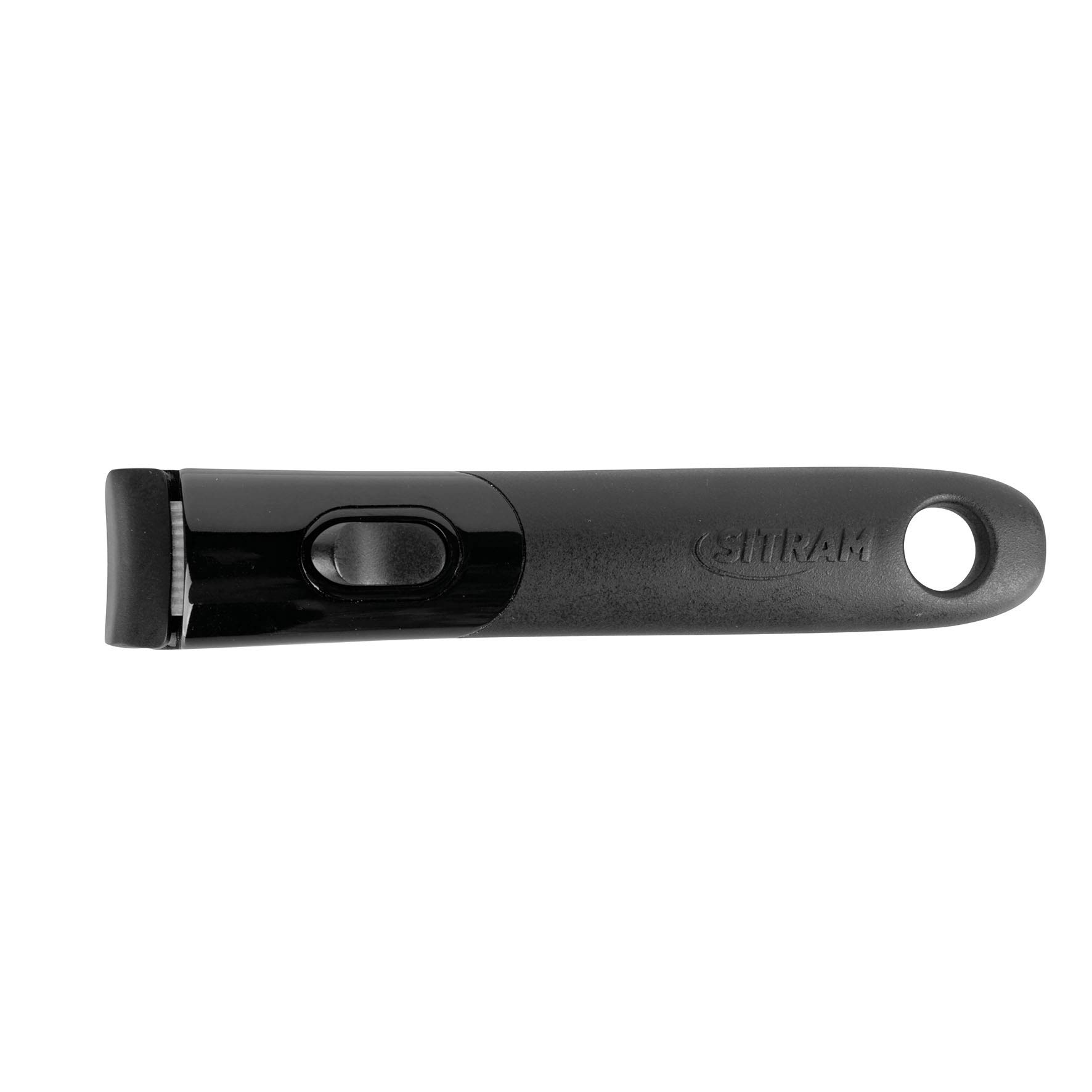 Sitram - 712757 Lot de 3 poêles Sitramovible en aluminium pressé Ø20/24/28cm, revêtement anti-adhérent, poignée amovible - Tous feux dont induction, Noir,argent