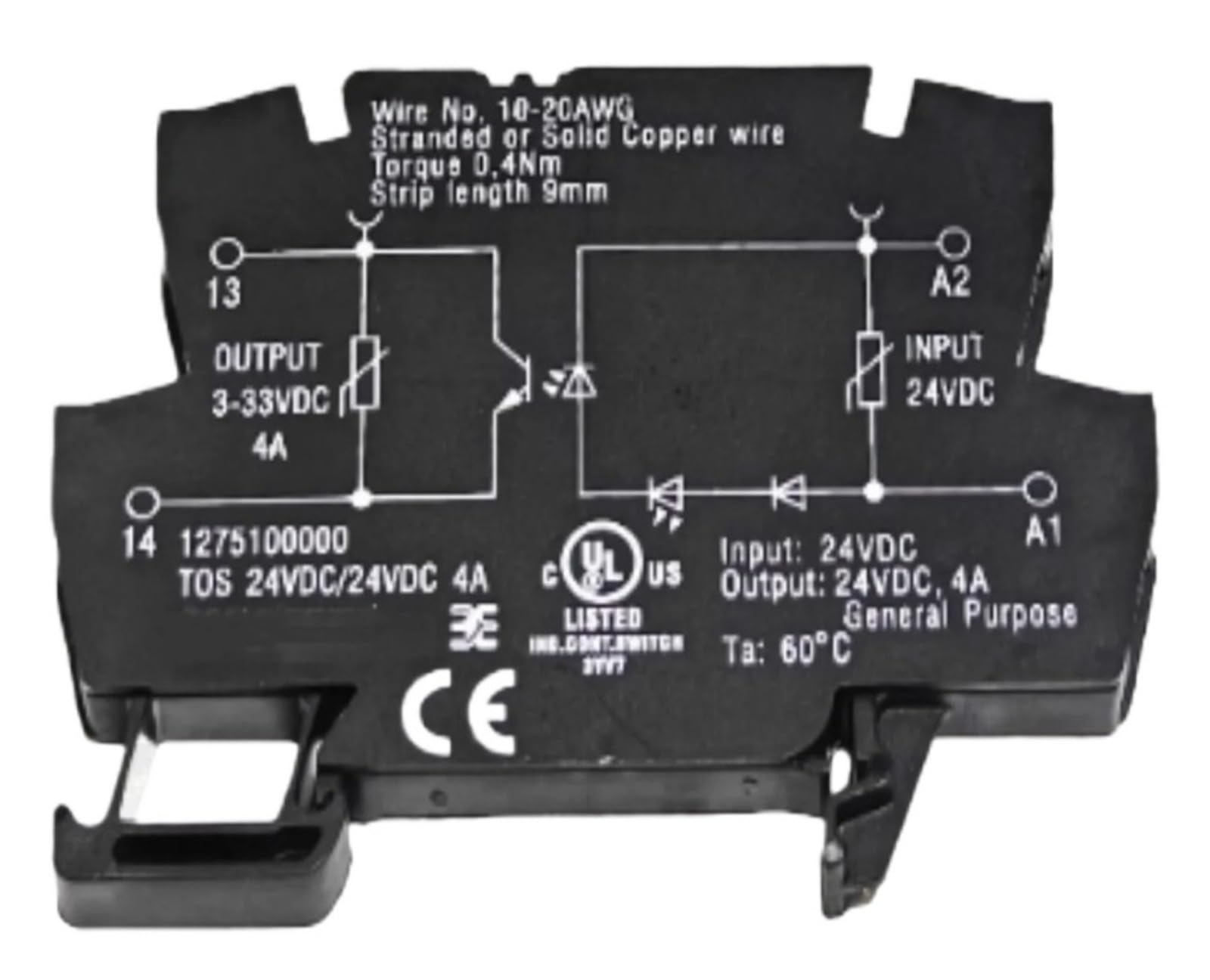 TSCFHGQI 24VDC/24VDC 4A Relay 1275100000(1275100000)