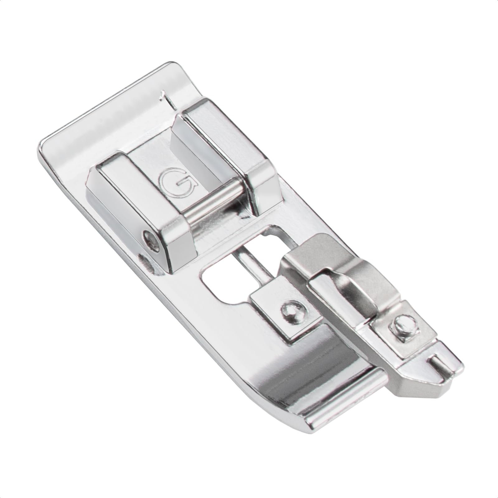 FIKLOTA Overcasting Presser Foot (G) for Low Shank Snap-On Singer, Brother, Janome, Juki, Babylock, Elna, Kenmore, White, Necchi, Simplicity, Euro-Pro, New Home, and More Sewing Machines