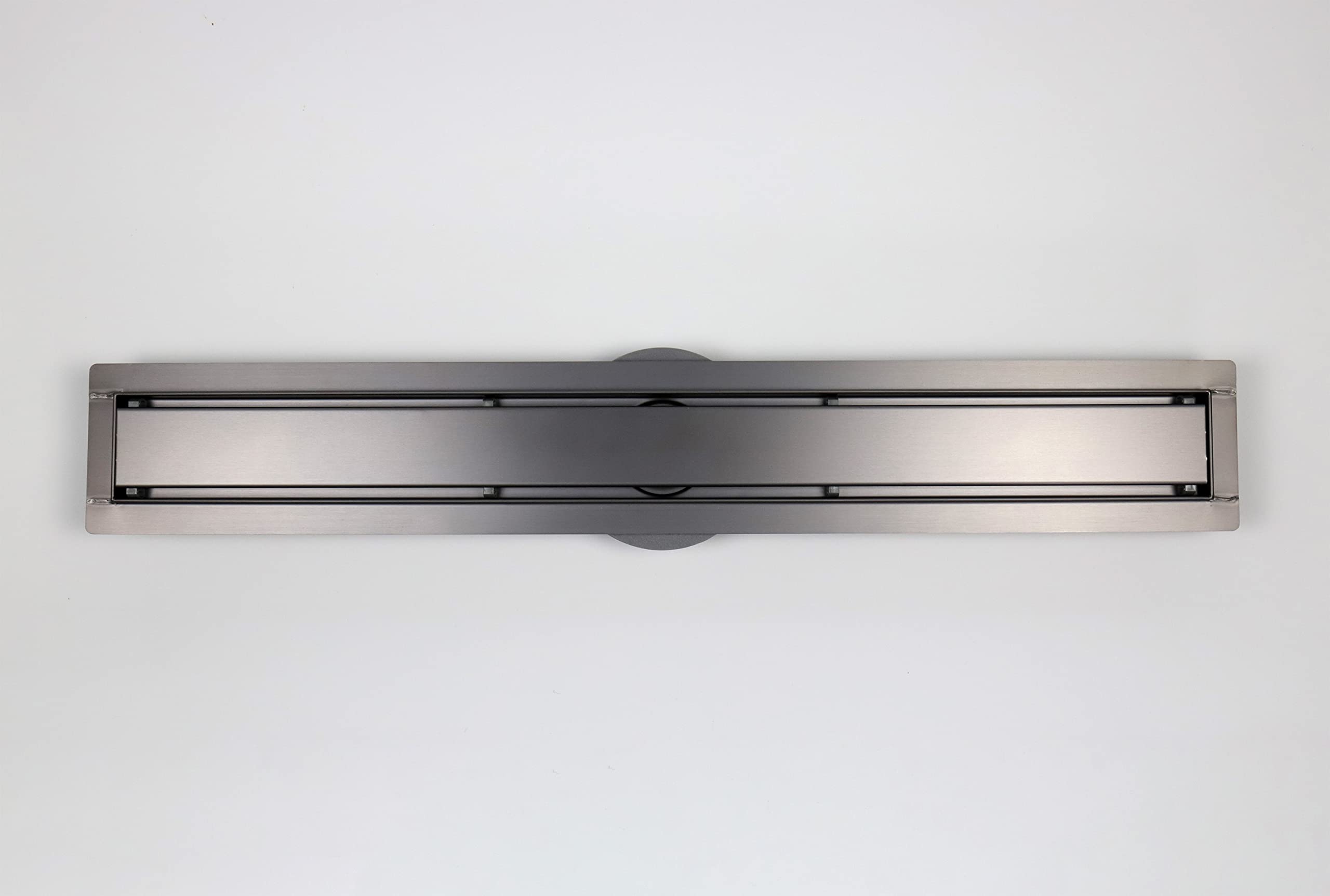 Bernstein FlexGT02 Odpływ liniowy do prysznica 60 cm - kanał prysznicowy stal nierdzewna SUS304 gunmetal, odwodnienie liniowe z obrotowym syfonem 360, sitko na włosy, wydajność do 40 l/min