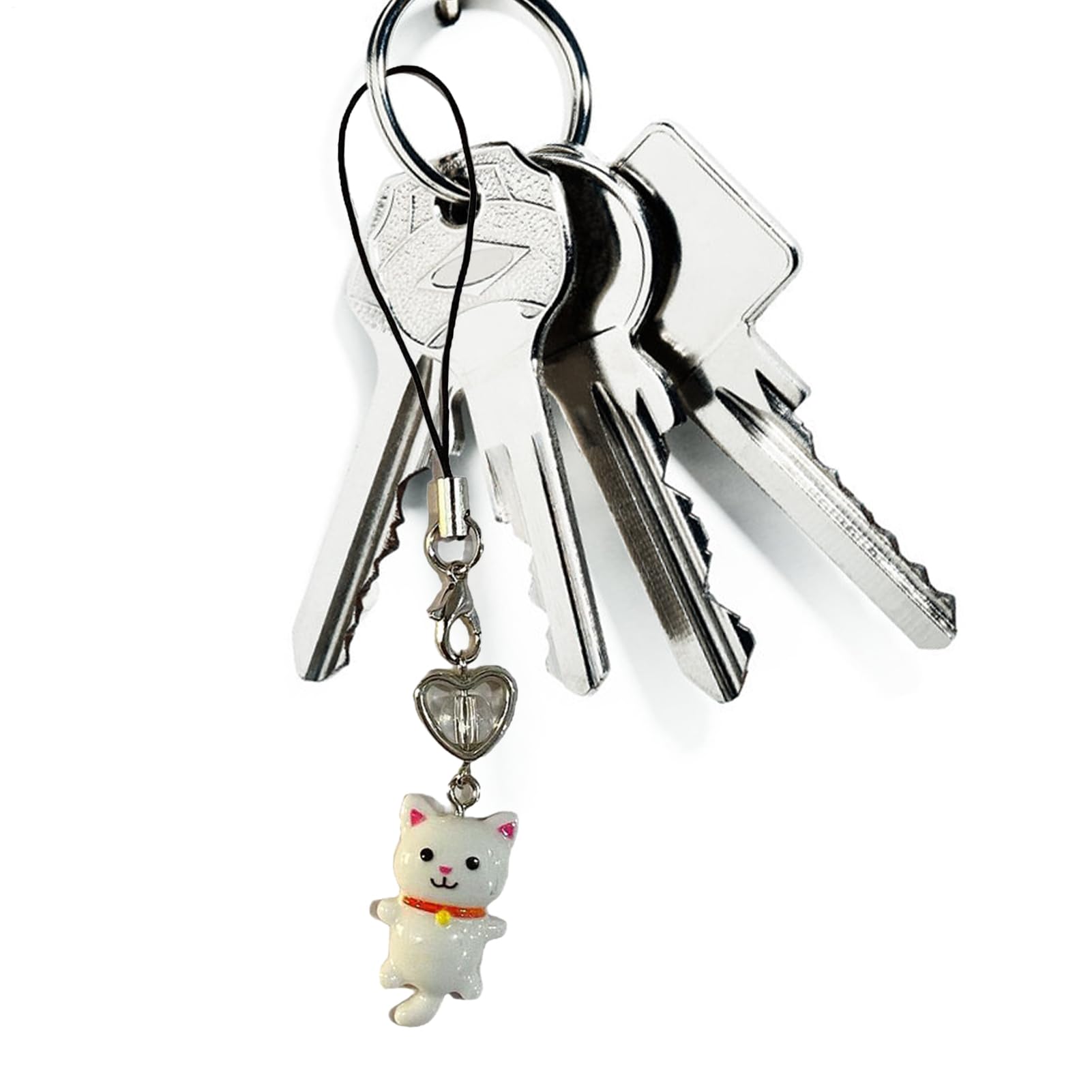 Eventerde Mobile Phone Charm, Lanyard with Pendant, Anti-Lost Cat Decoration, Stylish Accessory for Bags, Keys, Mobile Phone, Children, Adults — view 10