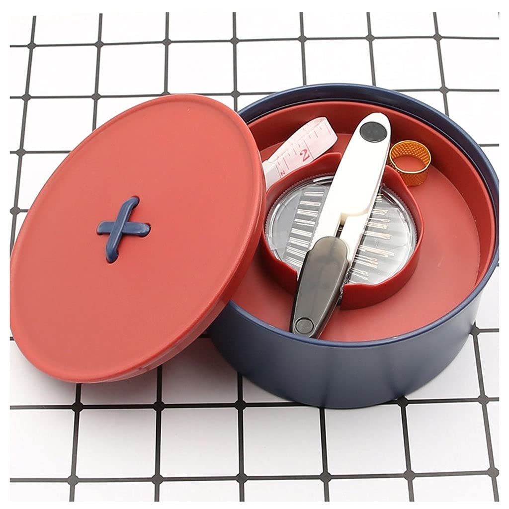 Boîte à aiguille et ligne portable Rosso pour retouches de vêtements en voyage