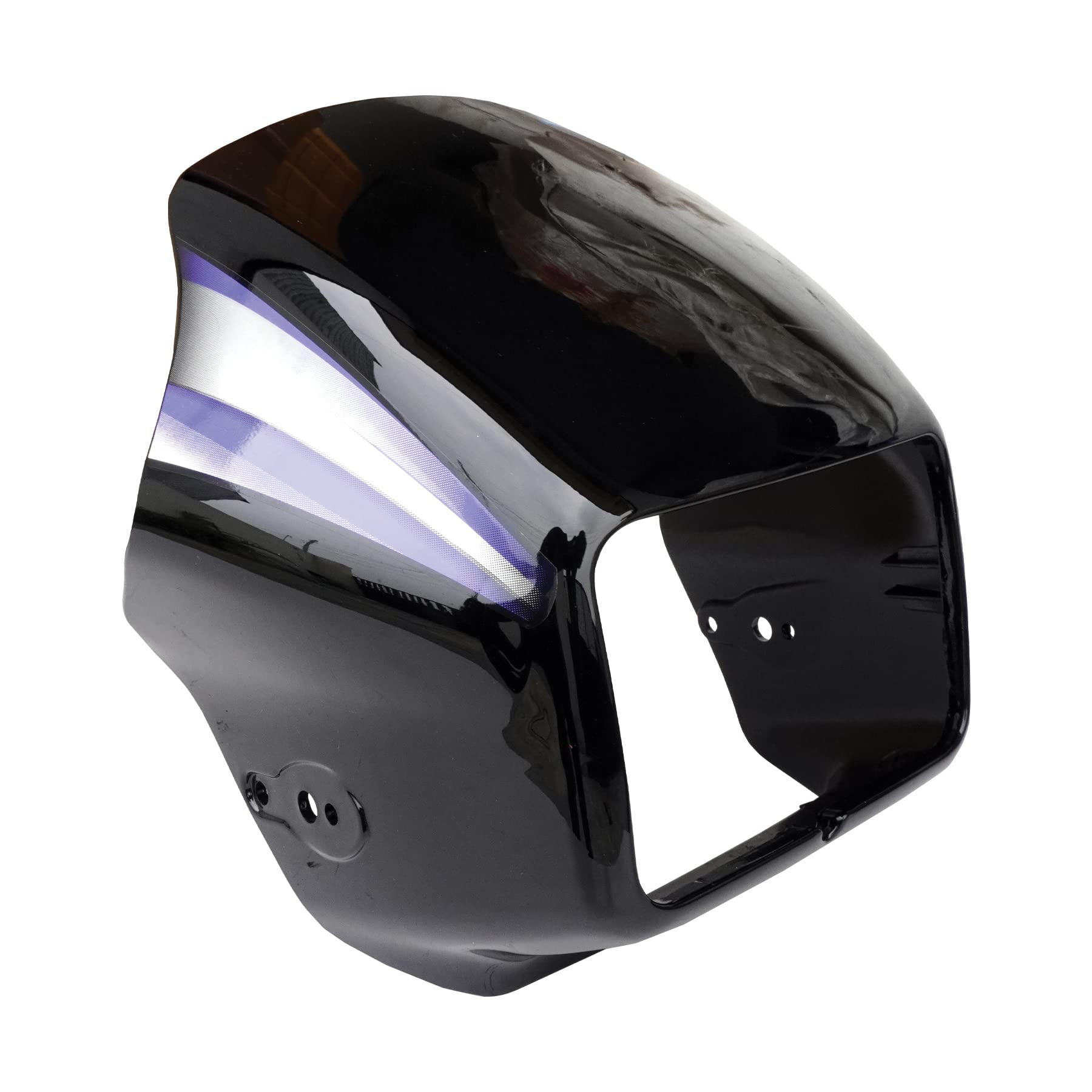 NIKAVI N546 Head Light Mask Compatible Compatible for Hero Splendor Plus 2019 Bk-Blue-image-9