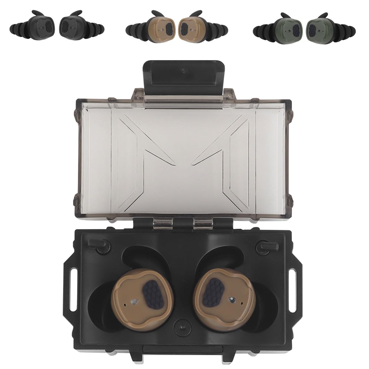 Auricolari Bluetooth Tattici, Tappi for Tiro Attivo, Protezioni Acustiche Elettroniche, Auricolari for Protezione Tiro