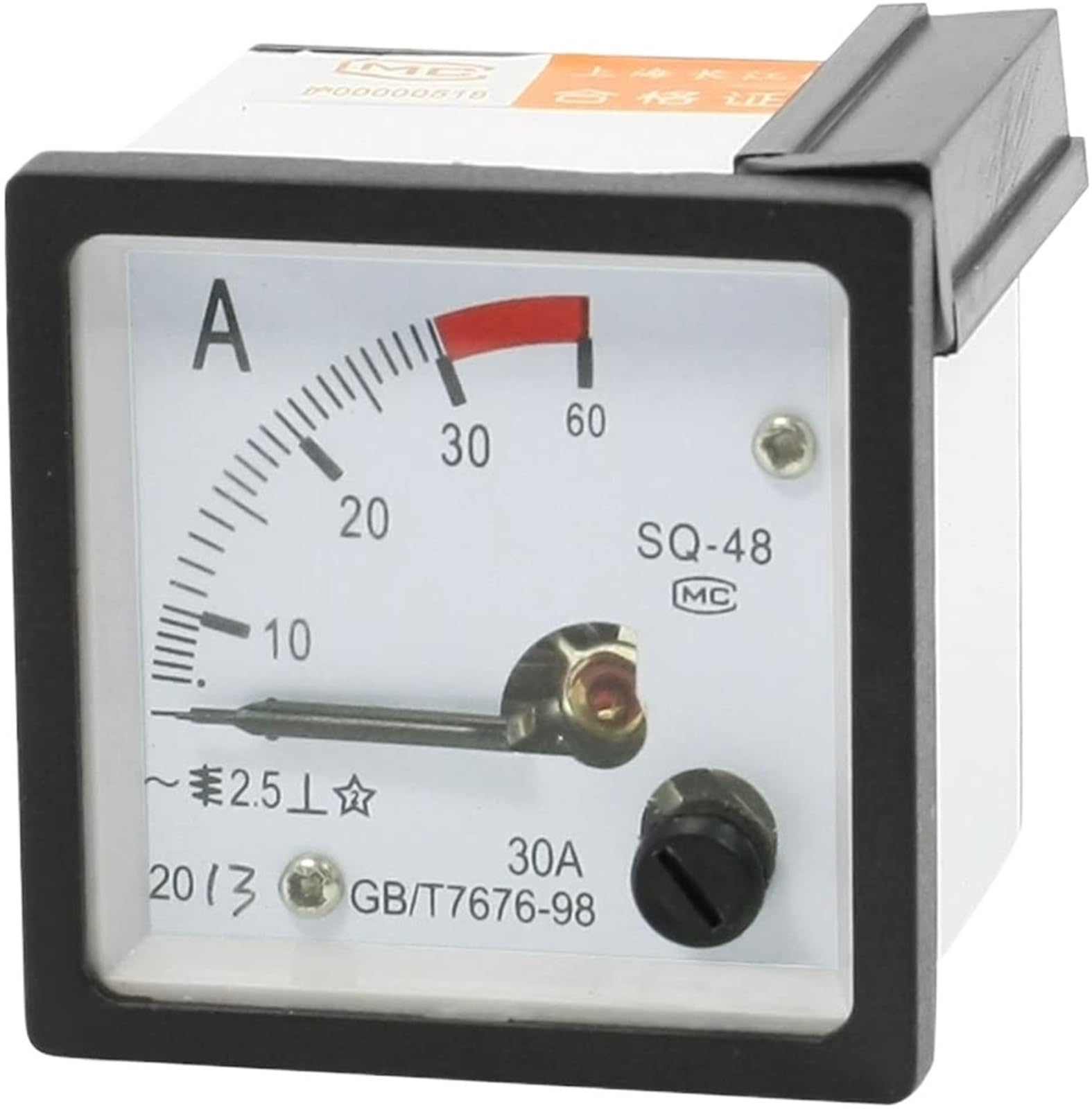Amperímetro de corriente SQ-48 analógico 20A tipo puntero para panel 5
