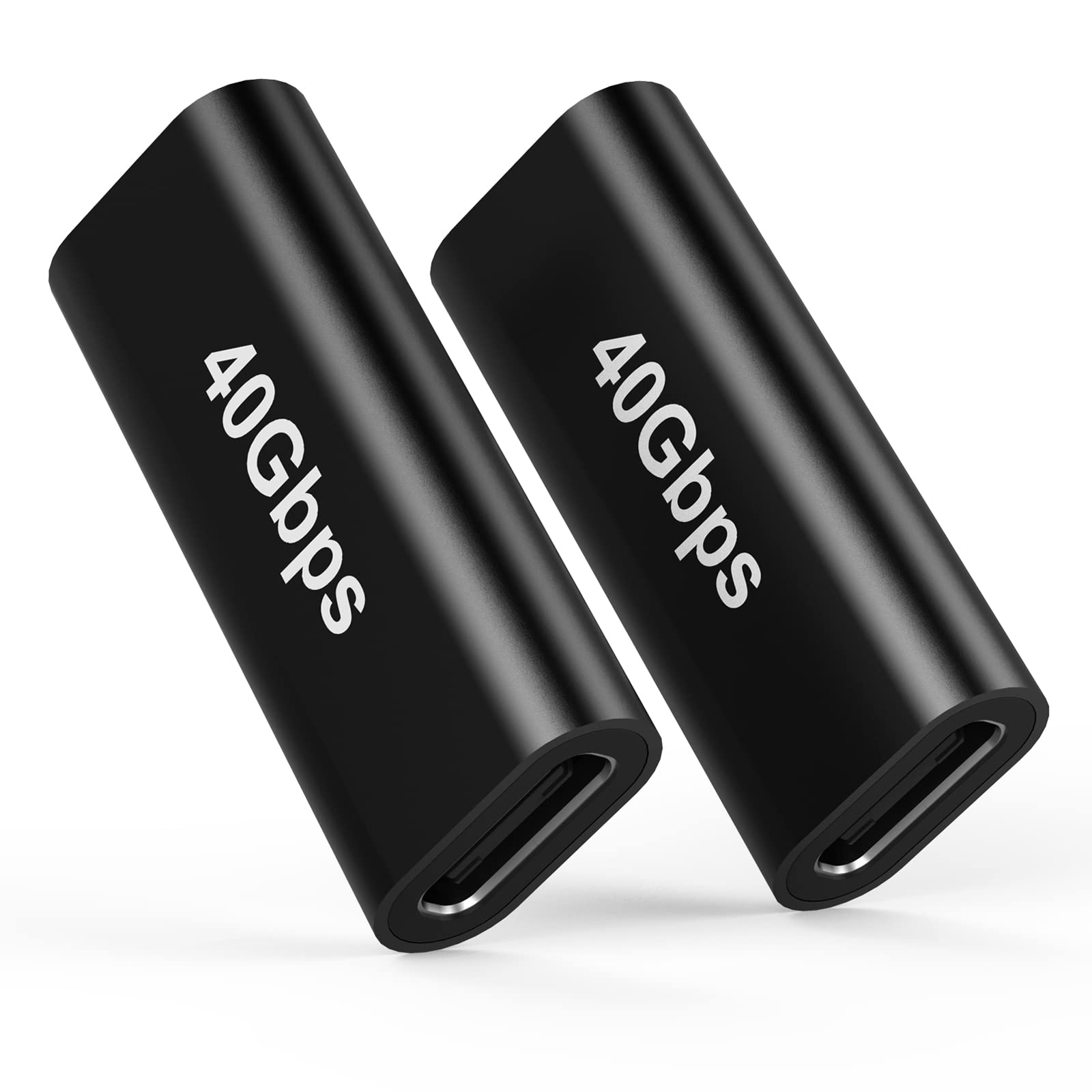 2PACK USB C Female to USB C Female Connector Adapter Splitter Support 40Gbps,PD 100W Fast Charge,8K. Compatible with Dell XPS 15,Hua-wei,Surface Go,Samsung A70 S10,Google Pixel 4 3XL.