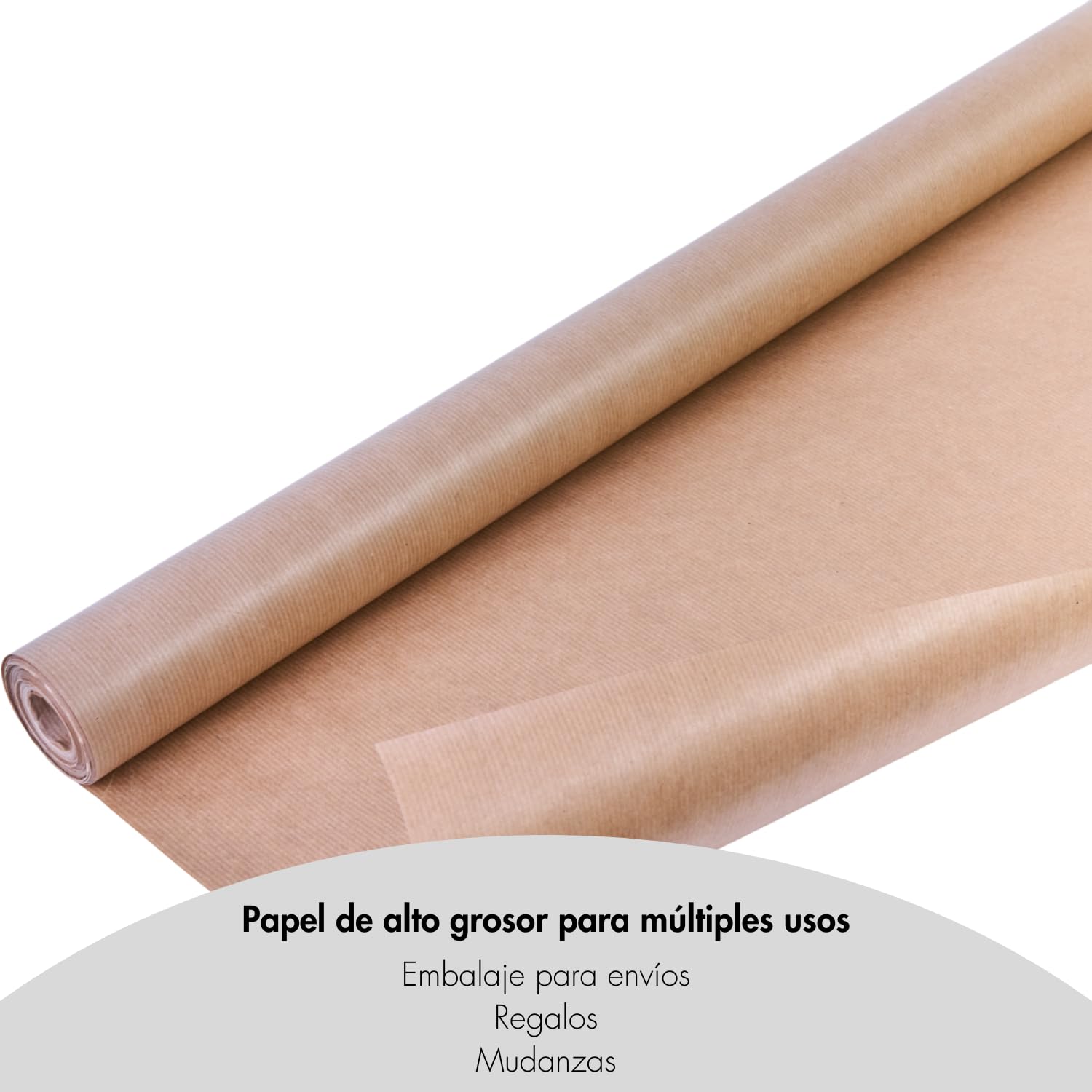 Dohe - Kraft Paper Roll 100 cm x 25 m - 60 g/m², Color Brown, ECO: 100% Recycled Paper, Packaging & Shipping - Office Supplies - Image 4