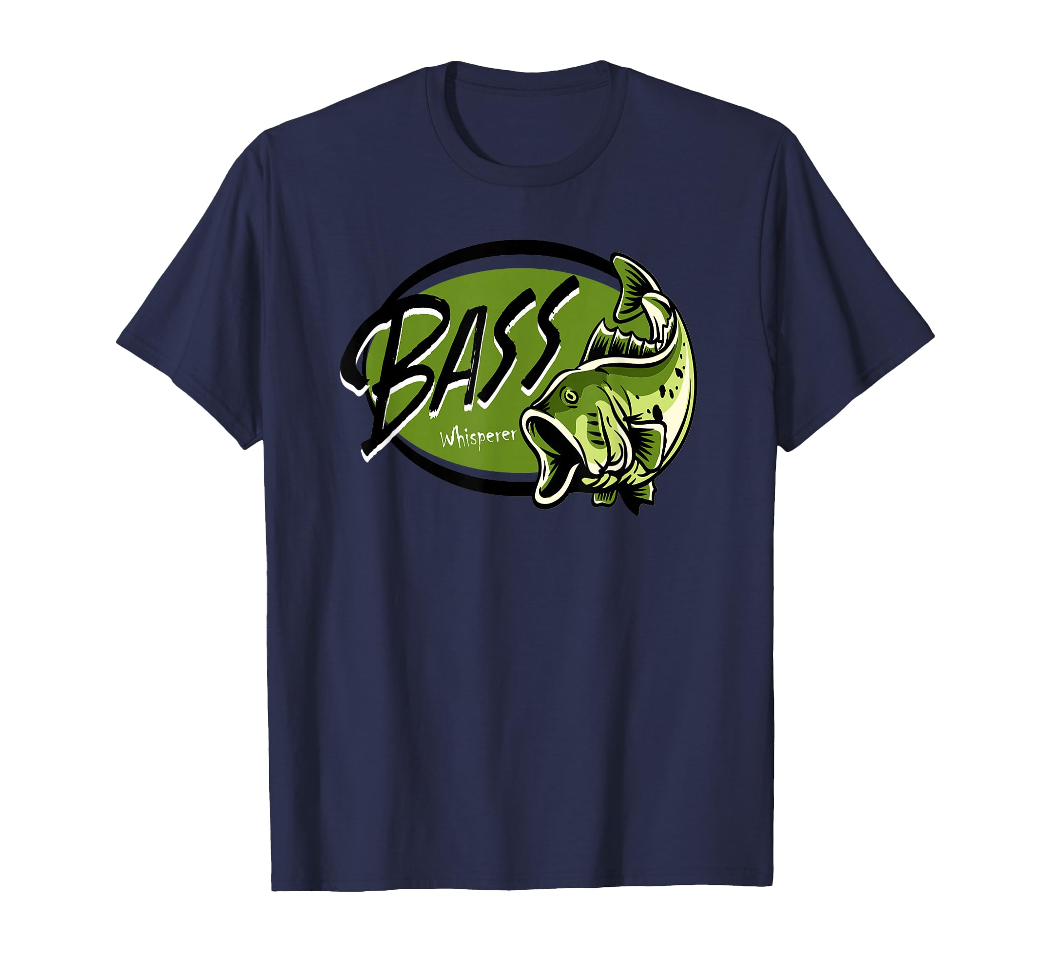 Bass Fisherman Fishing for bass Tee Bass Whisperer T-Shirt