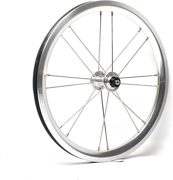 16 Inch Front Rear Wheel 305 Bike Wheelset Single Speed 9T Aluminum Alloy 74 85mm 16/20 Hole V Brake Folding Rim