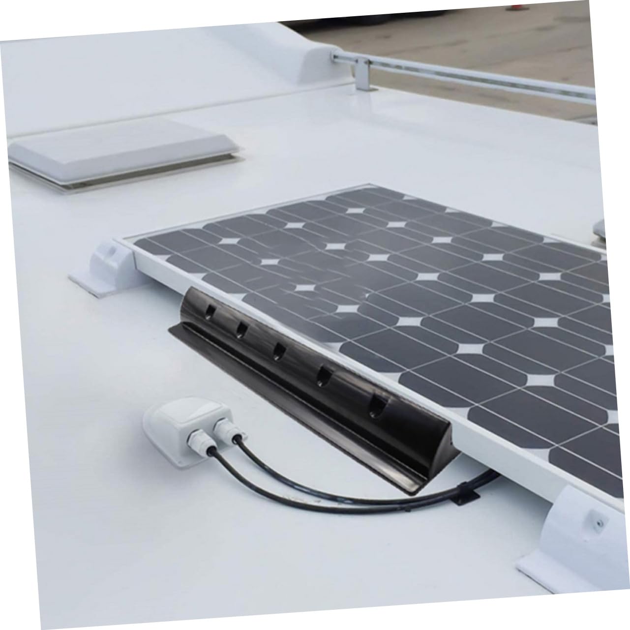TOYANDONA 2piezas Montaje Solar Para Paneles Solares Soporte De Abs Para Techo De Barcos Caravanas y Autocaravanas Estructura Montada Para Paneles Solares
