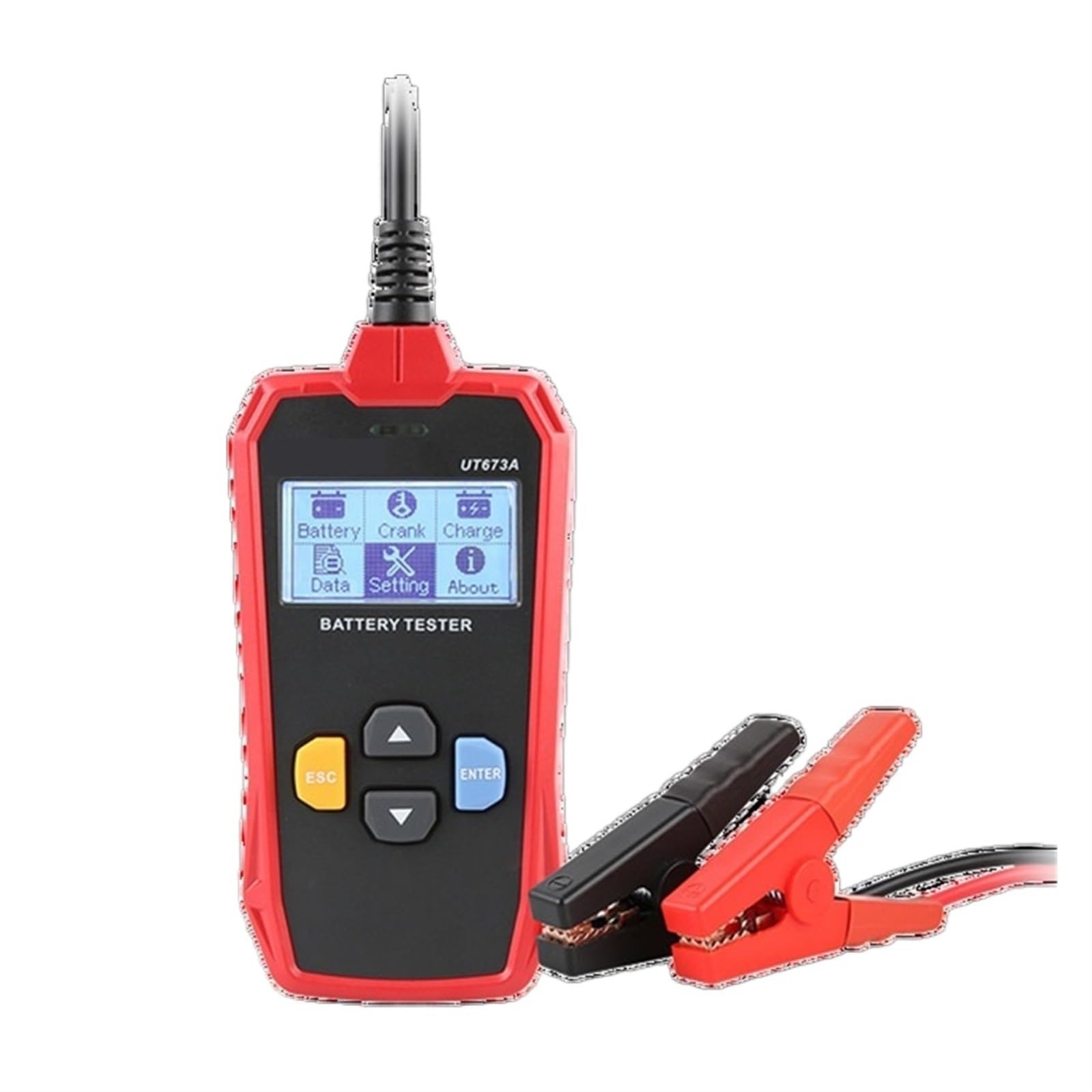 Tester Akumulatora Samochodowego Analizator Ładowarki 12 V 24 V Test Akumulatora Tester Akumulatora Samochodowego Ładowanie Skanera Profesjonalne Narzędzie Diagnostyczne(UT673A)