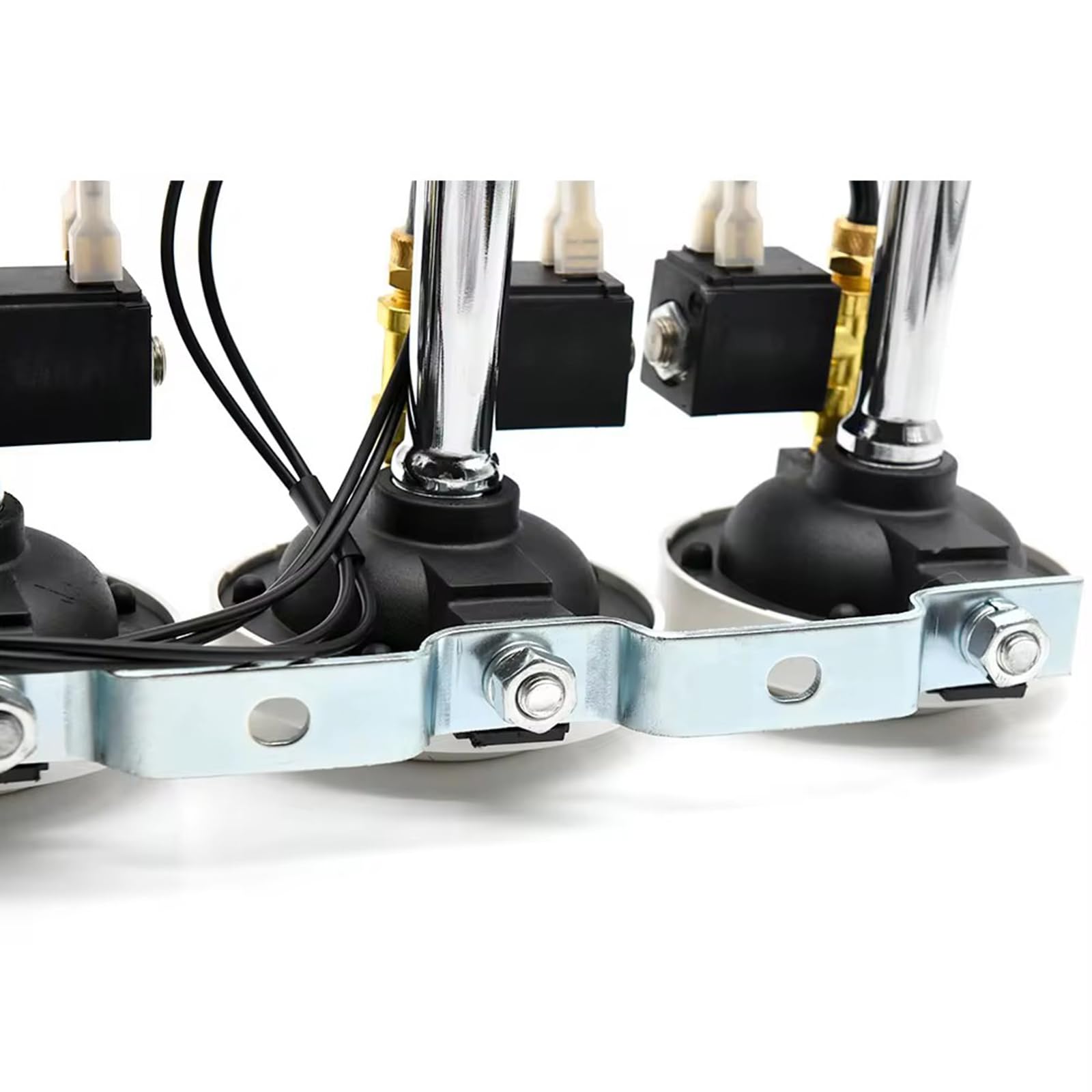 12/24v 200db Auto Air Horn 10 Sounds Style Alarm Super Laut 6 Trompeten Air Horn Kompressor Kit Für Motorrad Boot LKW Auto Zug