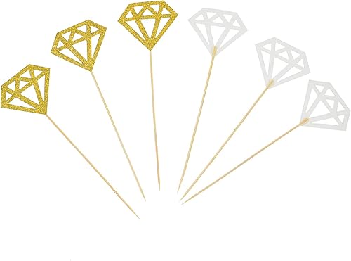 Miniatura 5 de Paquete de 50 adornos para cupcakes con purpurina dorada, decoración de cupcakes, suministros de decoración de pasteles para fiestas