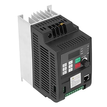 EXCLUZO Variable Frequency Drive, VFD Inverter Heat Resistant Efficient Heat Dissipation 2.2KW 5A Low Error Frequency for Industrial Use