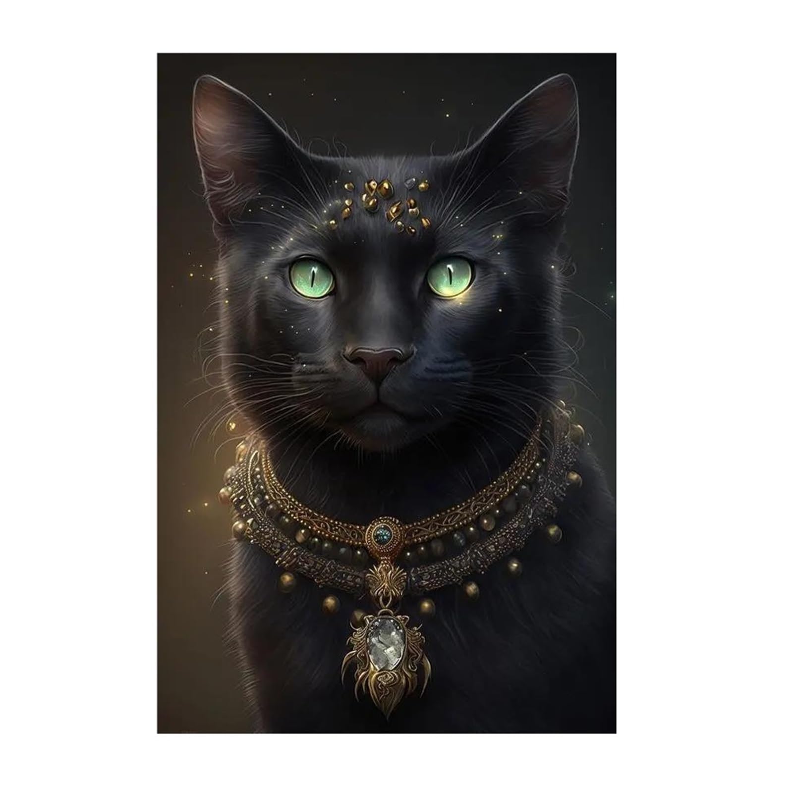 Chat noir d'Halloween toile déco murale moderne pour rompre la monotonie des murs