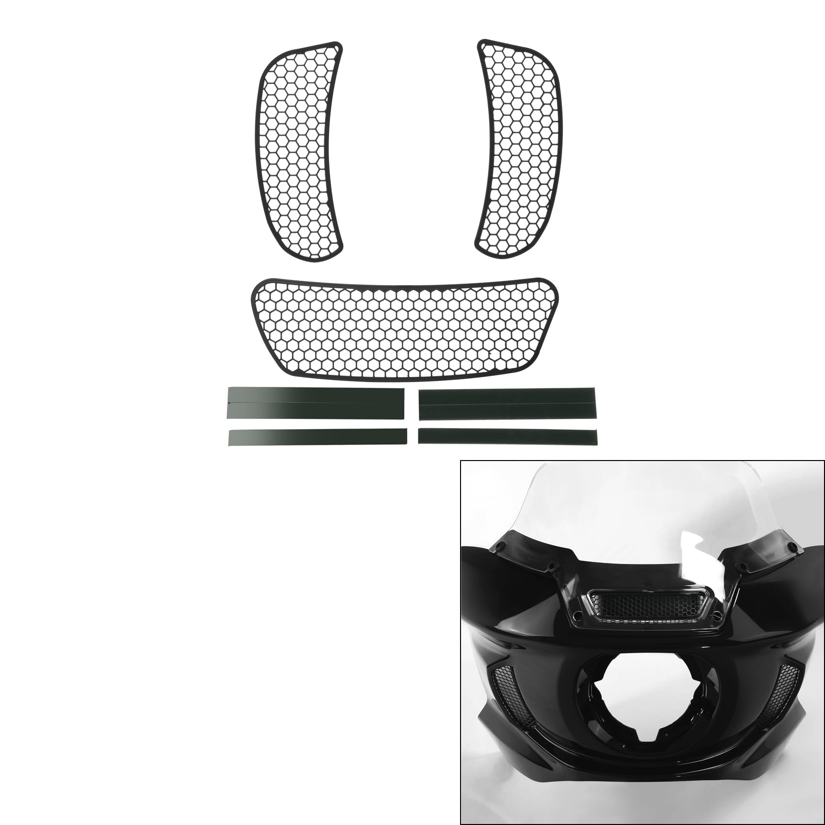 TCMT Lüftungsgitter für Frontverkleidung, passend für Harley Low Rider ST FXLRST 2022–25