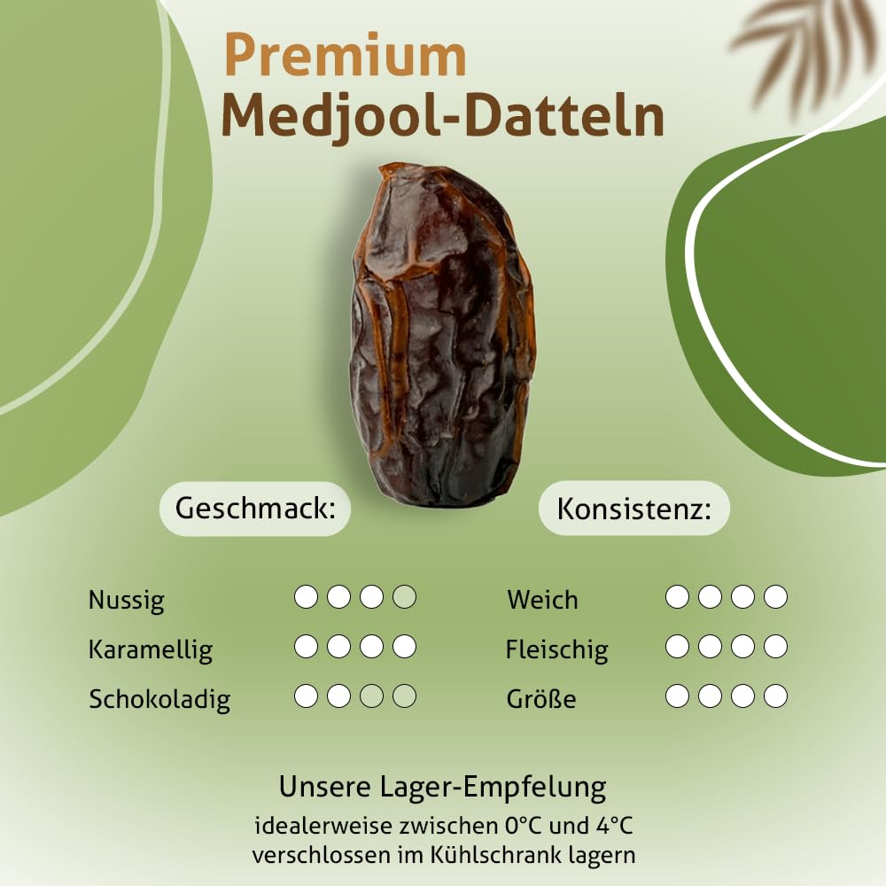 Medjool Datteln aus Palästina 2 x 1 kg - naturell vegan aromatisch traditionell frisch orientalisch ohne Konservierungsstoffe Premium