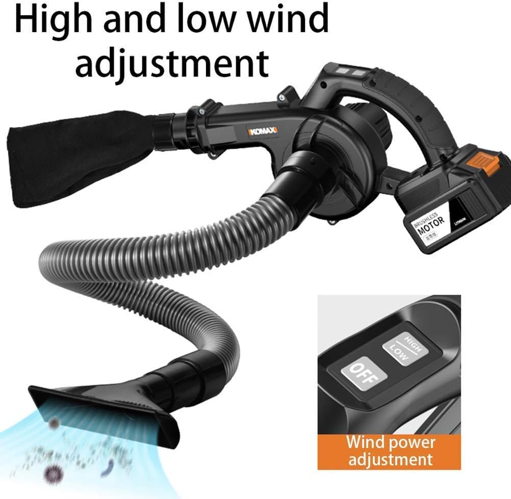 Cordless Leaf Blower Vacuum Garden Blower for Garden Garage Auto Battery2 53pa (Battery2 63pa)