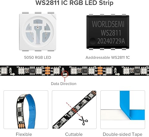 Miniatura 4 de WS2811ALL, Negro PCB