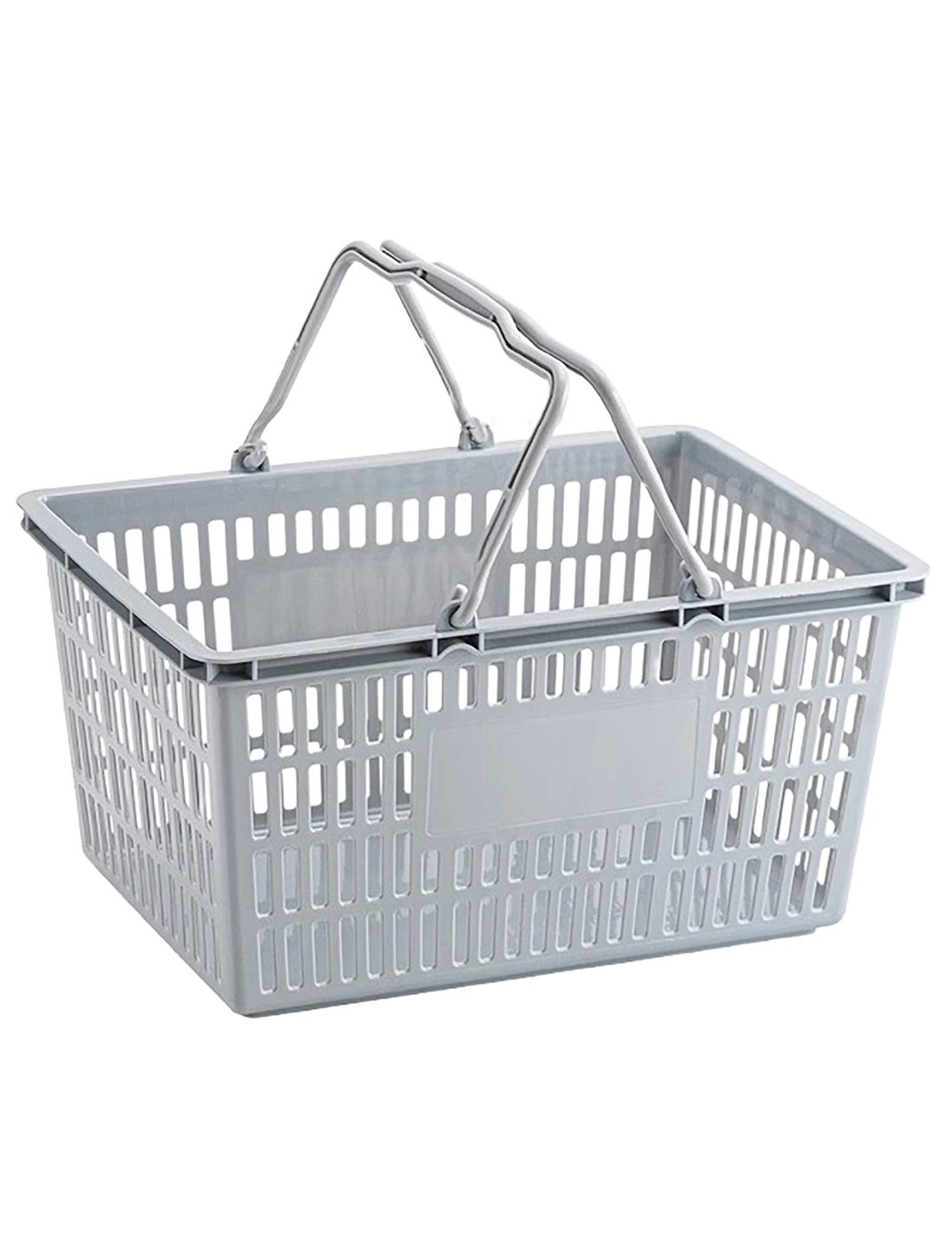 Cestini pieghevoli in plastica, confezione da 8 cestini resistenti con manici per generi alimentari, lavanderia, organizzazione della casa