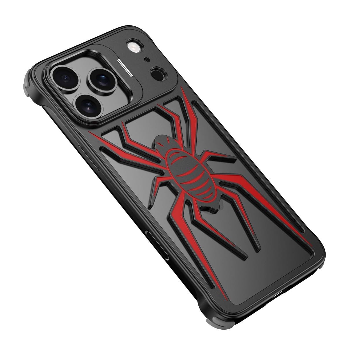 Coque iPhone 15 Plus métal sans bordure pour éviter la surchauffe