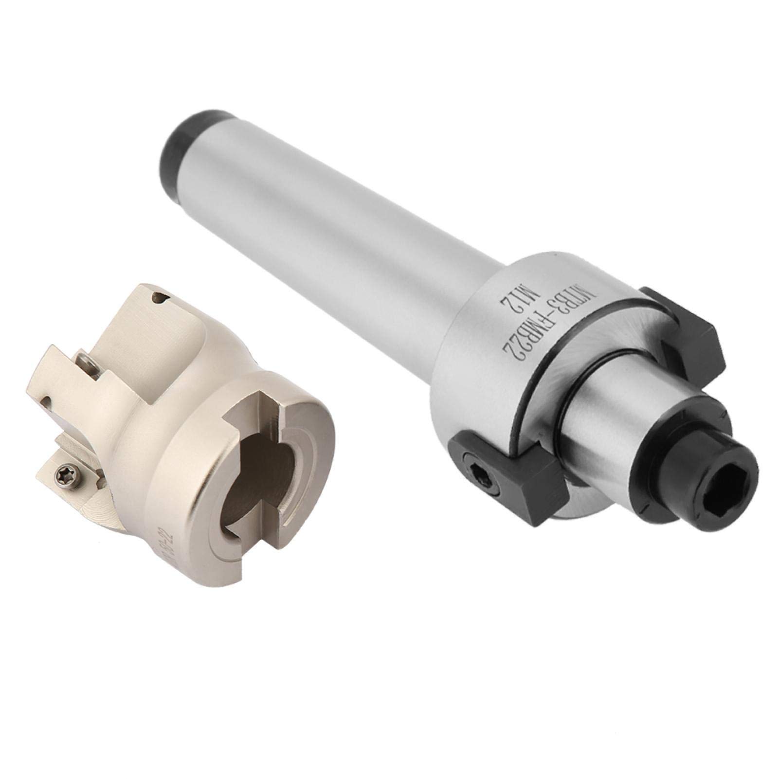 Cortador de fresado frontal, MT3-FMB22 Extensión del soporte del molino 400R-50-22 Cortador de fresado frontal 10 piezas APMT1604 Insertos de carburo CNC