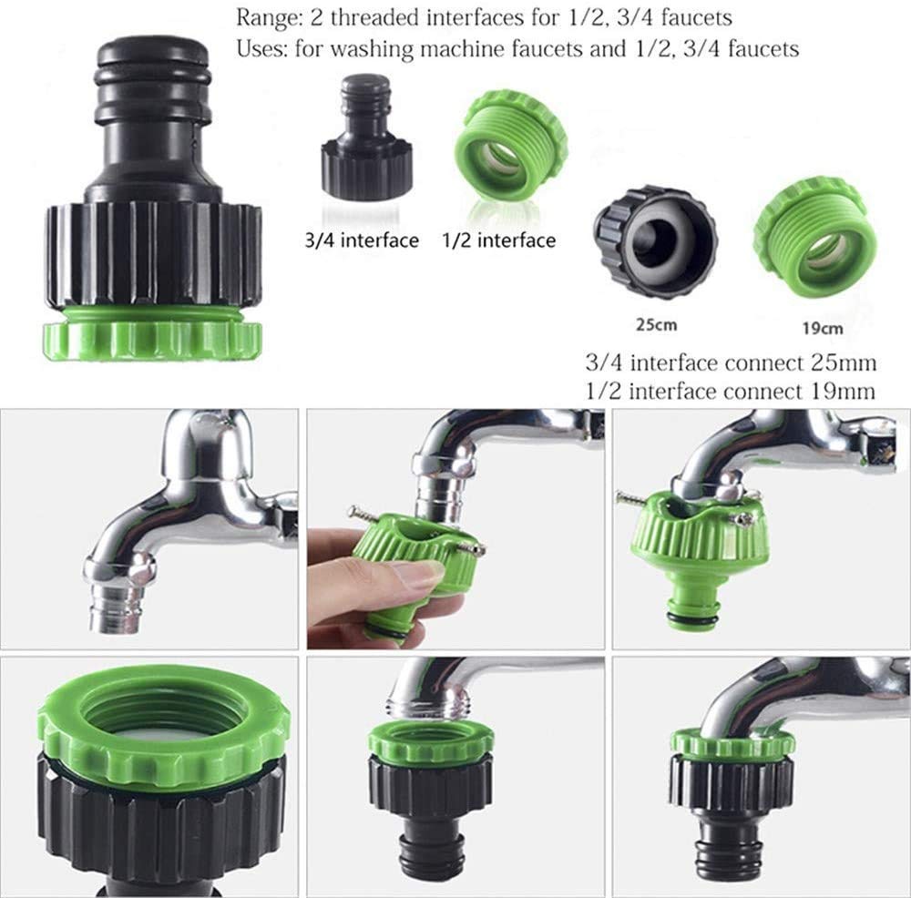 Tubo Da Giardino Acqua Flessibile Estensibile - Gartenschlauch Flexibel Con Raccordi In Ottone