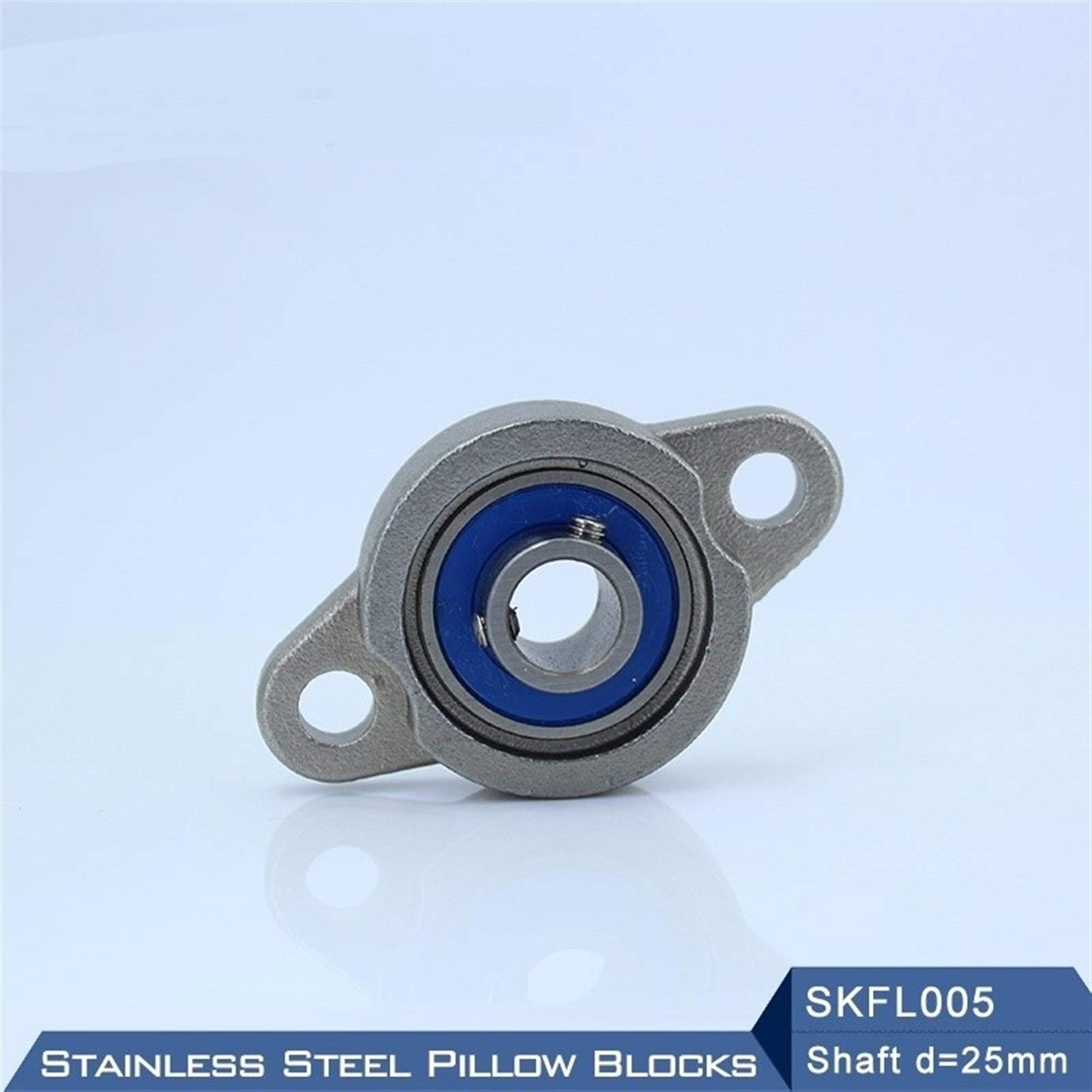 Rodamientos montados SKFL005 Eje de rodamiento 25 mm SSKFL005 Chumacera de Acero Inoxidable S KFL005 25 mm Alojamientos de rodamiento