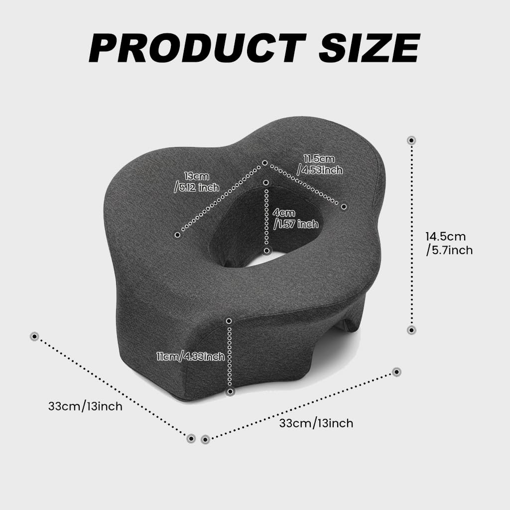 Reposacabezas de Masaje para Cama,Almohada de Masaje Boca Abajo,Almohada de Descanso Ergonomico para Cama del Masaje del Salón del Balneario