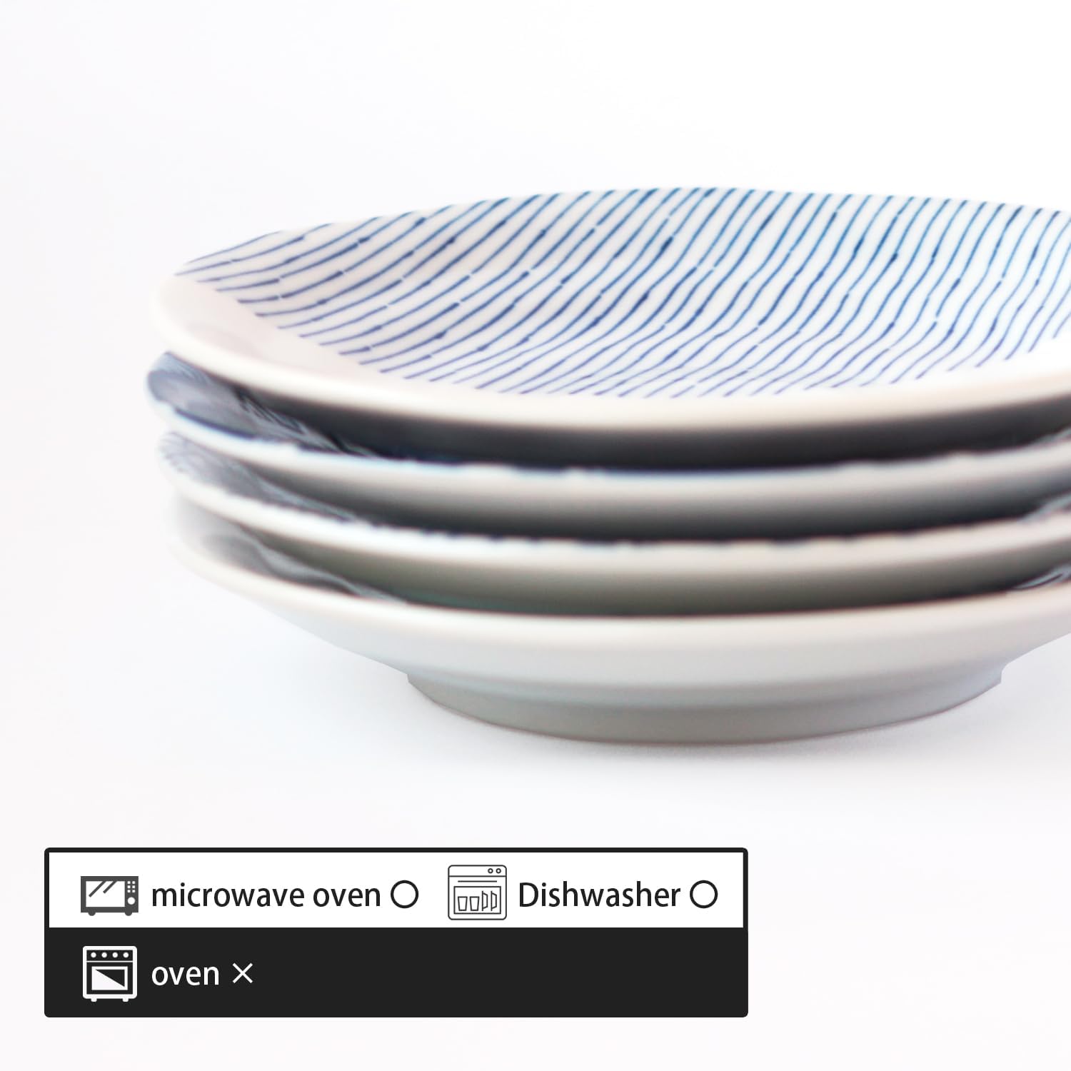 Cat pattern side dish, set of 4, made in Japan, tableware, sashimi plate, home-cooked meal, cat, Mino ware, microwave safe, dishwasher safe (Set of 4 side plates)
