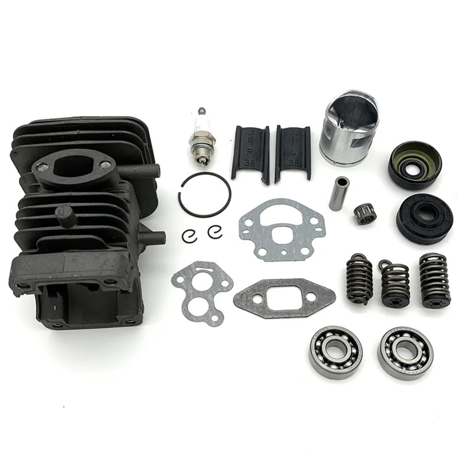 Kit de junta de sello de cojinete de cigüeñal de pistón de cilindro de 39 mm apto for motosierra H-u-s-q-v-a-r-n=a 230 230E 240 240E 235E 235 236 236E
