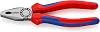 Knipex kombine pense siyah attramentize, çok bileşenli saplı 180 mm 03 02 180