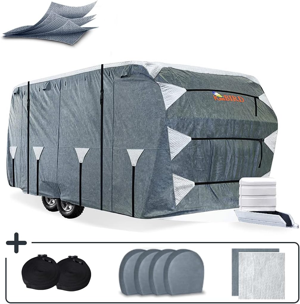 Germany 3 Layers Camper Travel Trailer Cover, Fits 14' 17