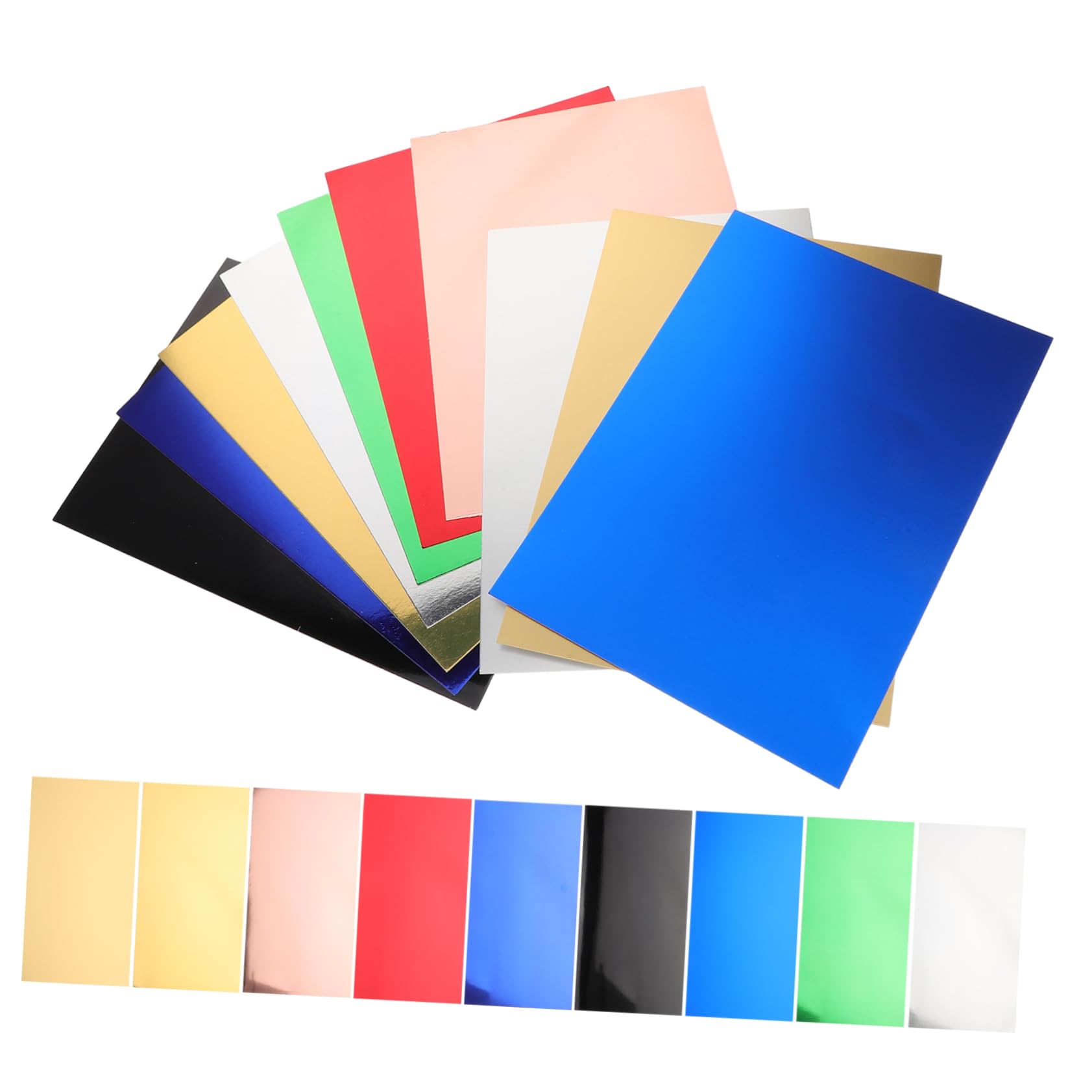 Hemobllo 60pièces Papier Cartonné Miroir Réfléchissantes pour Loisirs Créatifs Scrapbooking et Cartes DIY