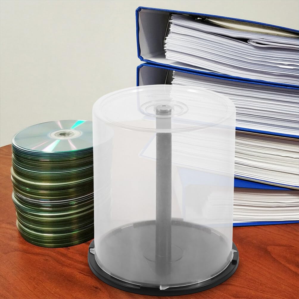 Porta Cd Dvd Trasparente in Pp Custodia Organizer 100 Slot Compatto E Leggero Per Protezione E Conservazione Dischi
