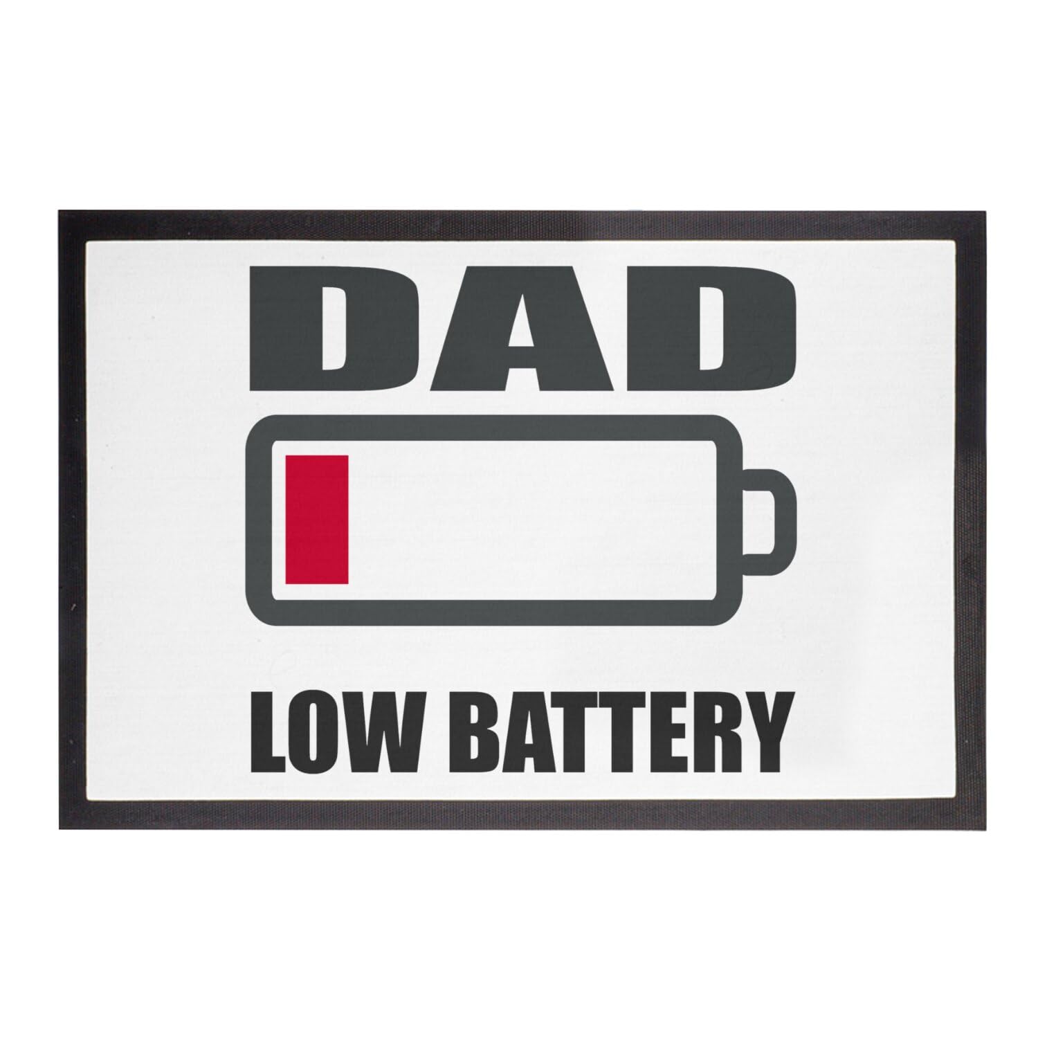 Paillasson Batterie de Papa Épuisée tapis entrée maison famille humour